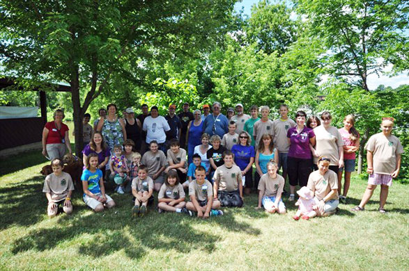 Geocachers and their families