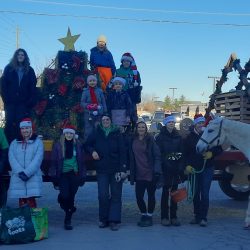 Members and leaders at the Beeton Winter Parade 2022