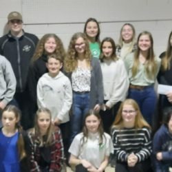 4-H members at the Clearview Livestock Banquet