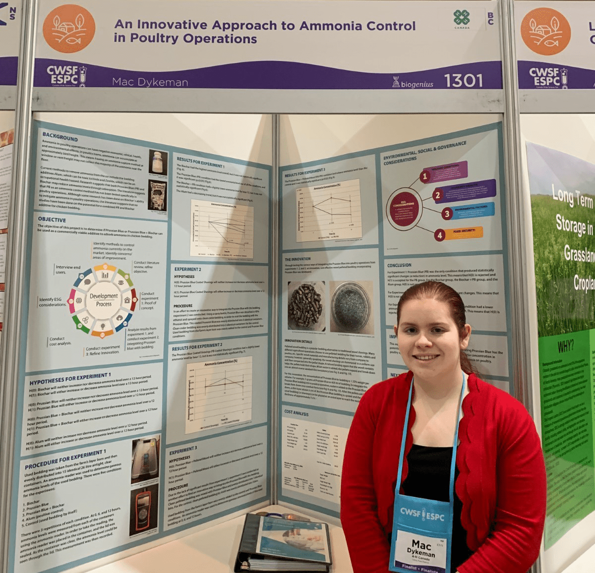 4H Member Takes Home Awards at the 2023 CanadaWide Science Fair 4H
